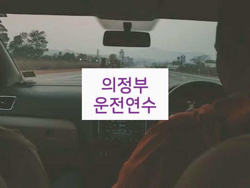 의정부운전연수 후기