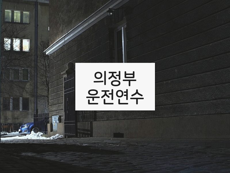 의정부운전연수 후기