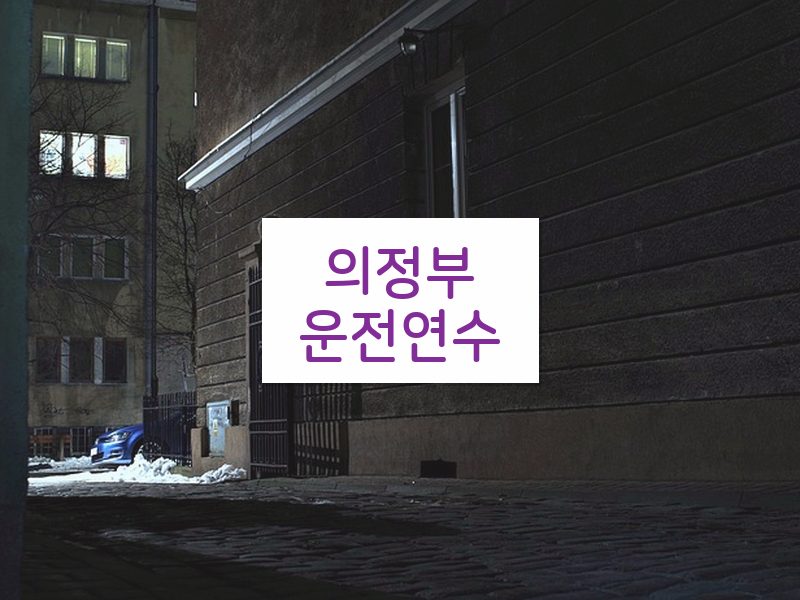 의정부운전연수 후기