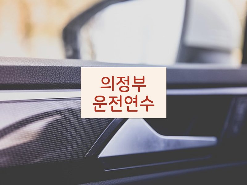 의정부운전연수 후기