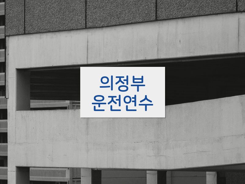 의정부운전연수 후기