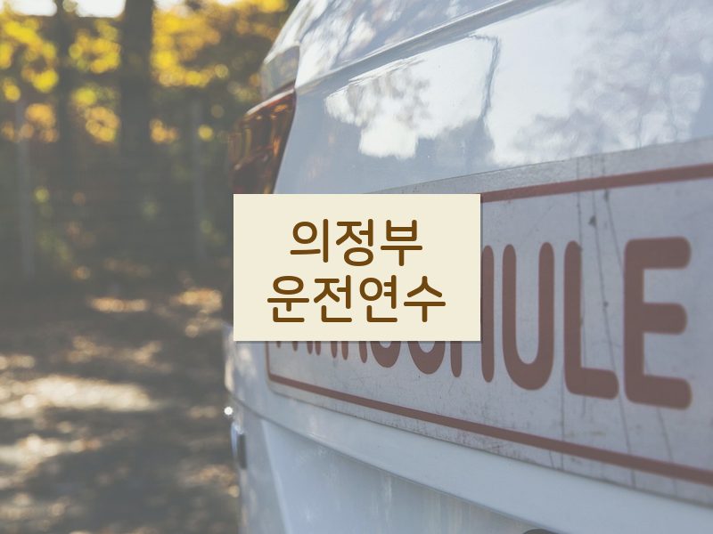 의정부운전연수 후기