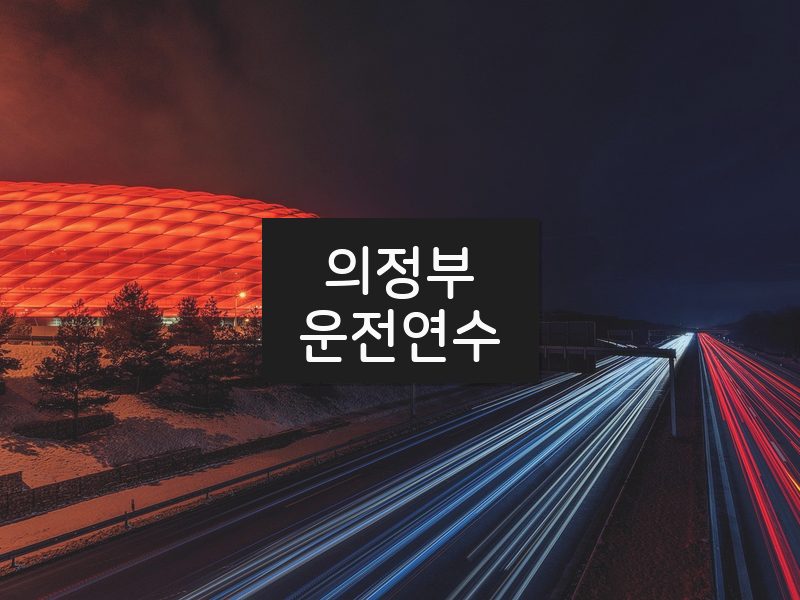 의정부운전연수 후기
