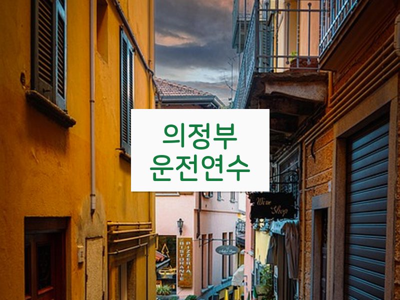 의정부운전연수 후기