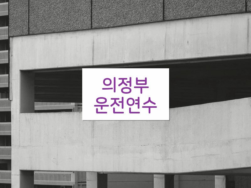의정부운전연수 후기