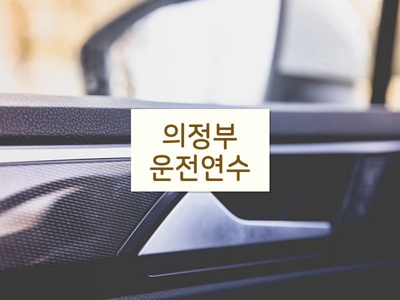 의정부운전연수 후기
