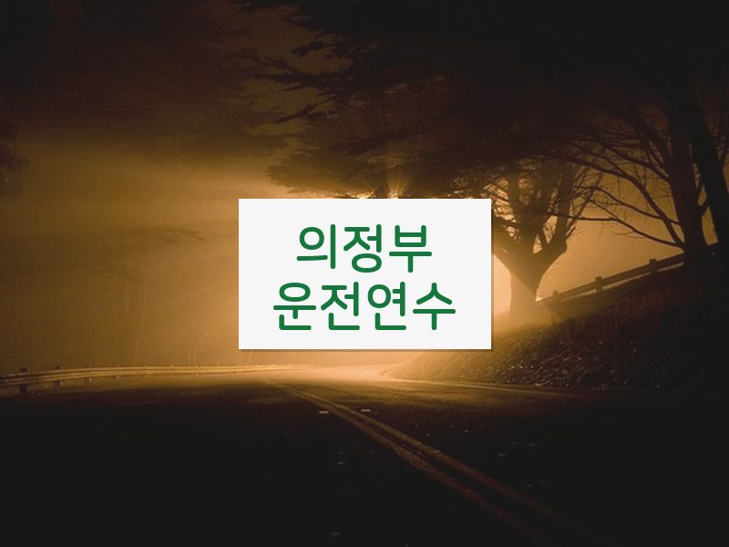 의정부운전연수 후기