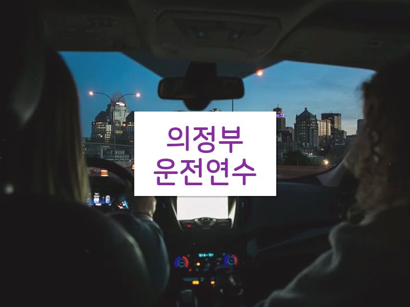 의정부운전연수 후기