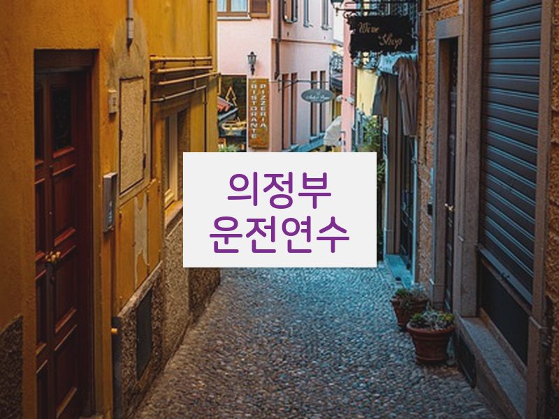 의정부운전연수 후기