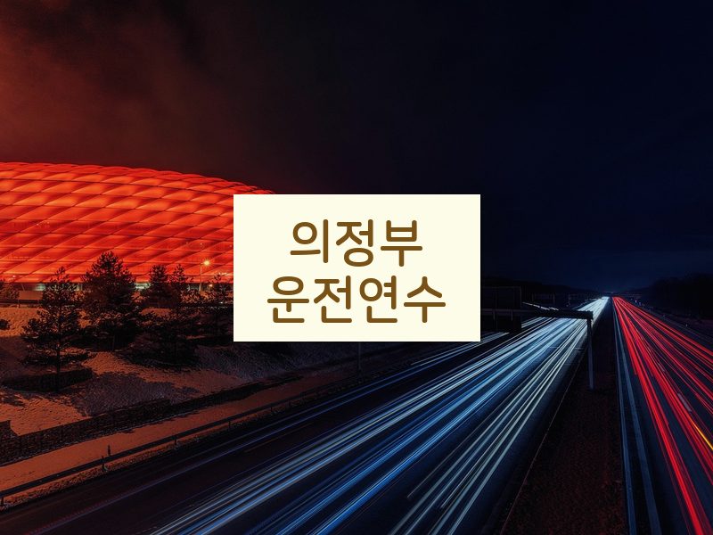 의정부운전연수 후기