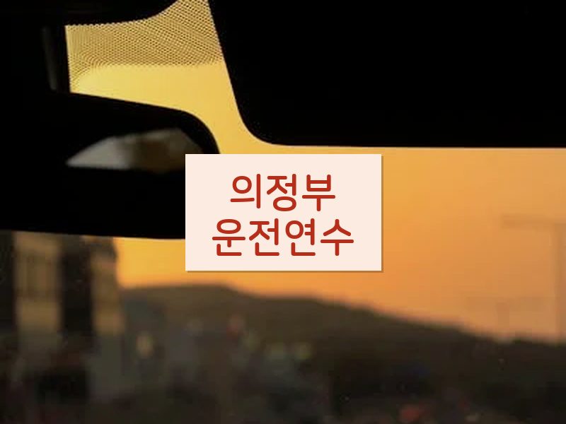 의정부운전연수 후기