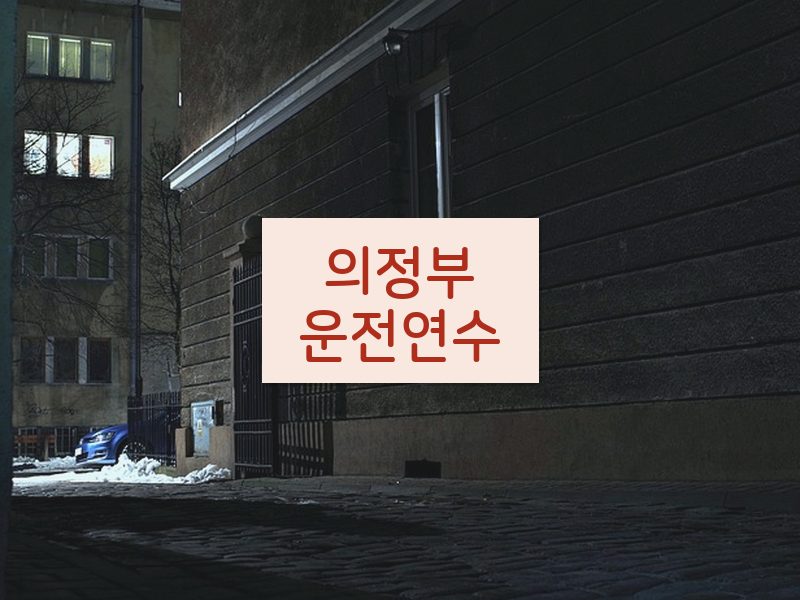 의정부운전연수 후기