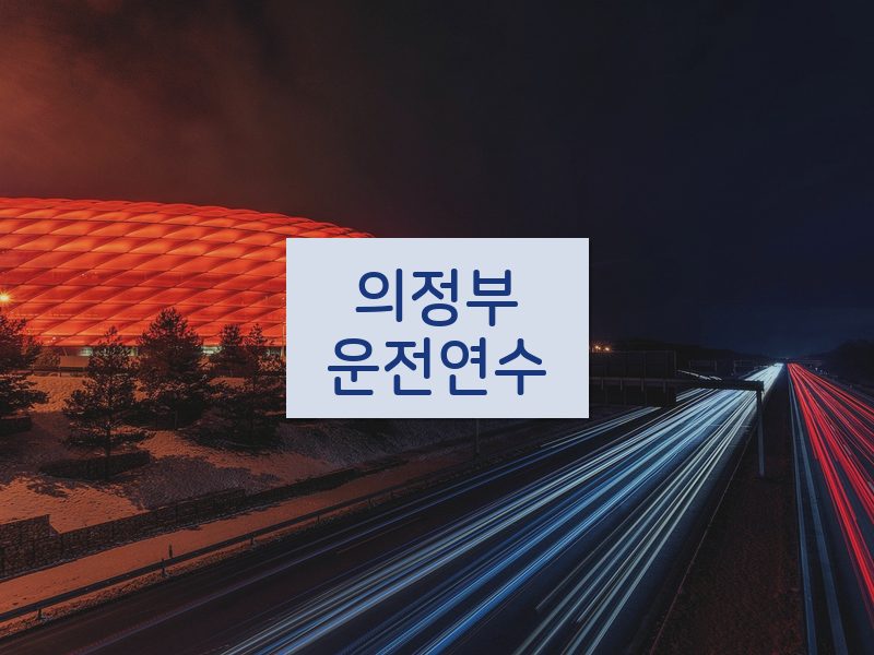 의정부운전연수 후기