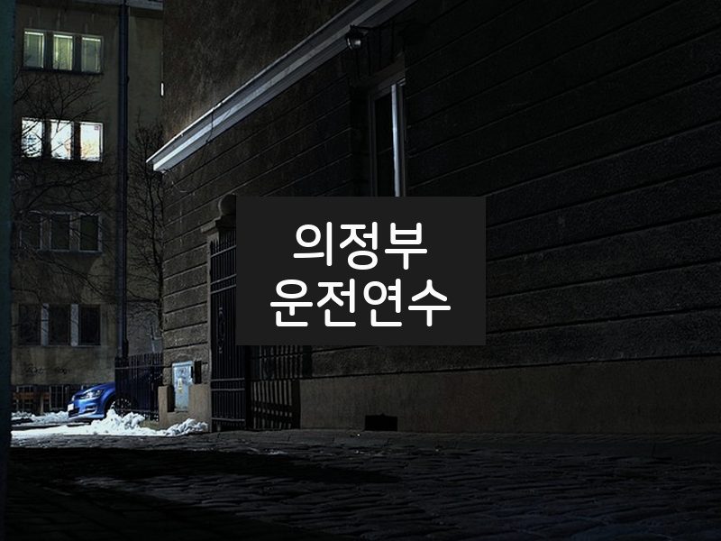 의정부운전연수 후기