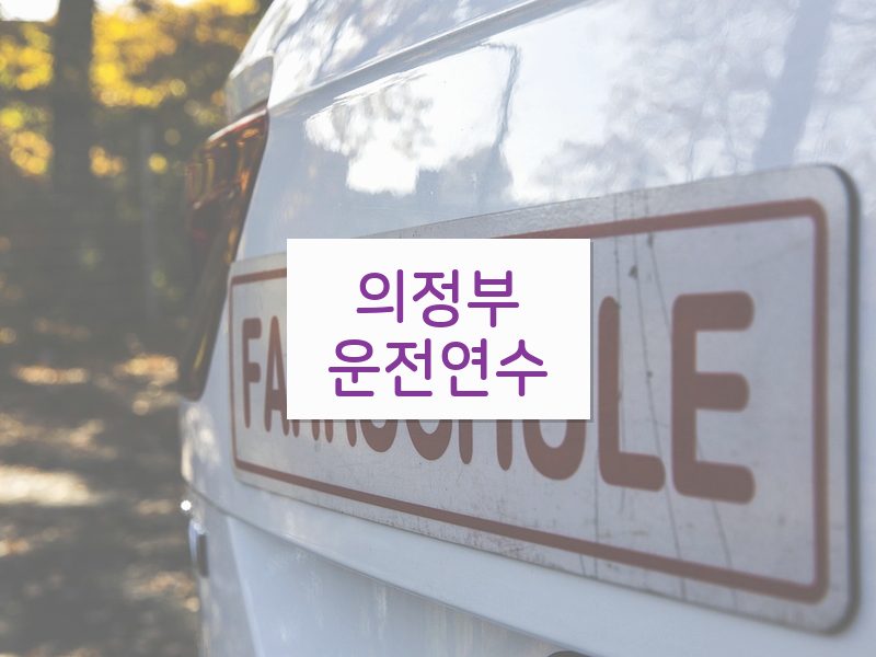 의정부운전연수 후기