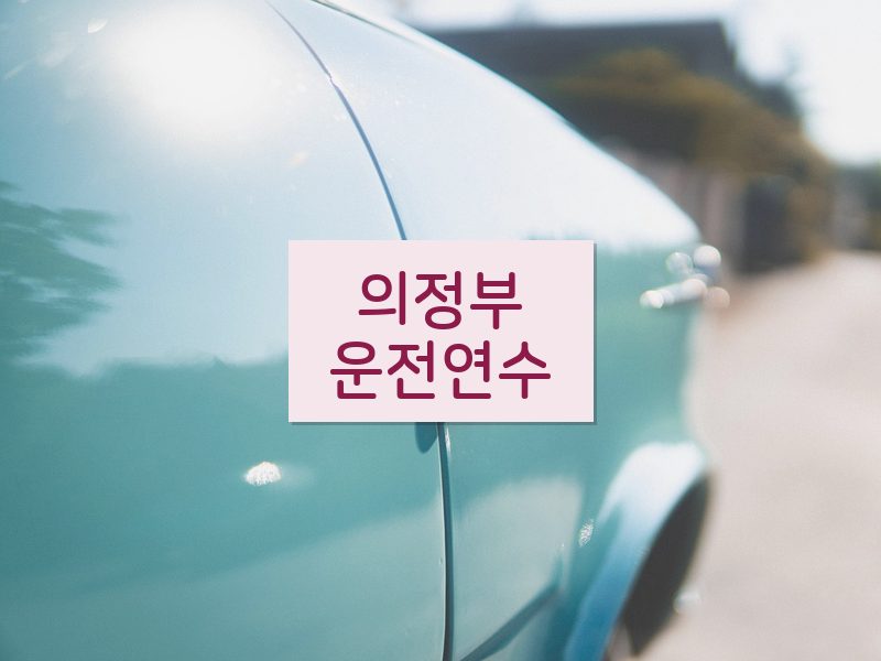 의정부운전연수 후기