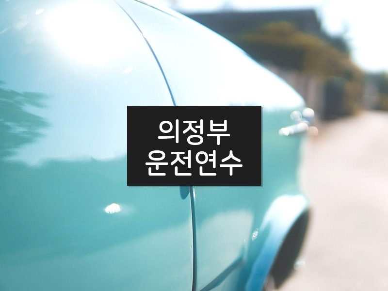 의정부운전연수 후기