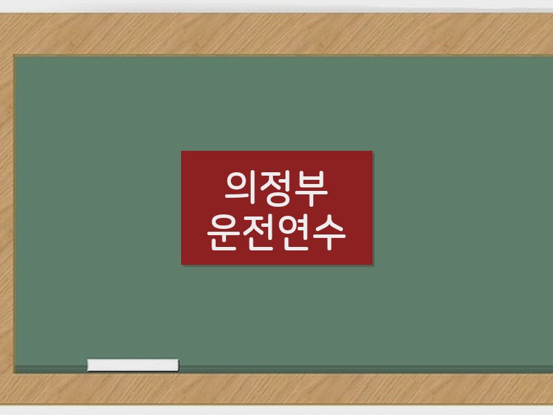 의정부운전연수 후기