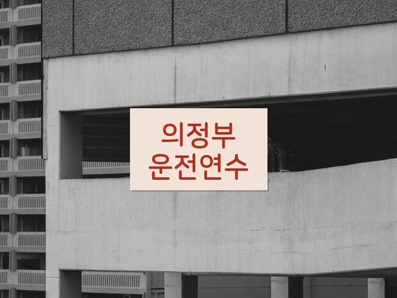 의정부운전연수 후기