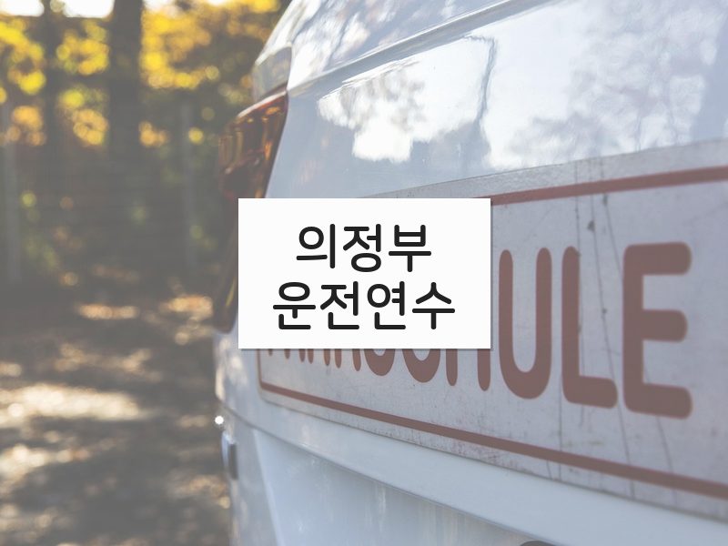 의정부운전연수 후기