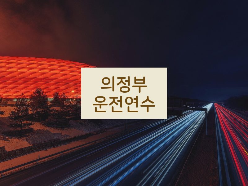 의정부운전연수 후기
