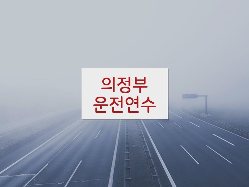 의정부운전연수 후기