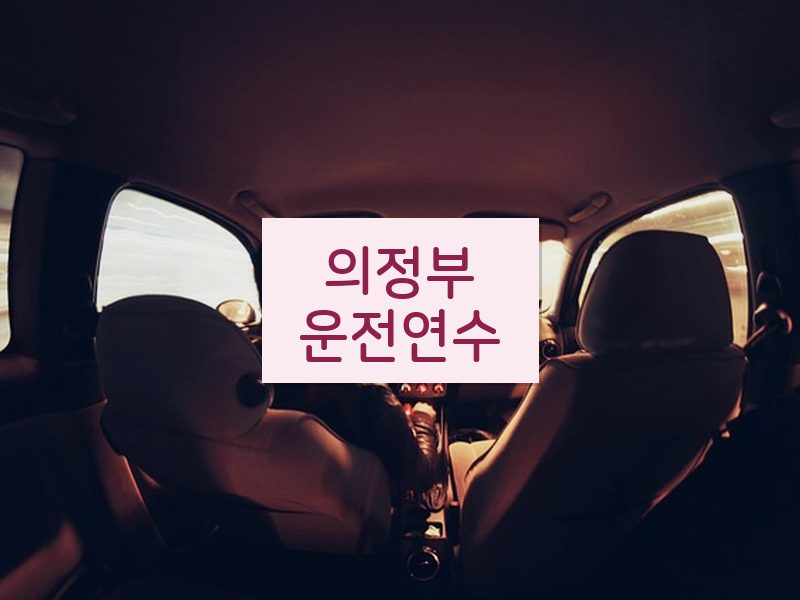 의정부운전연수 후기