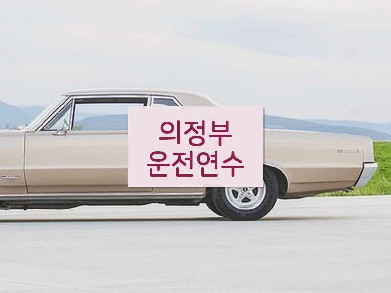 의정부운전연수 후기