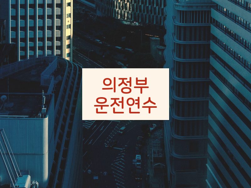 의정부운전연수 후기