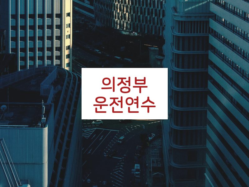의정부운전연수 후기