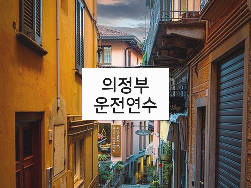 의정부운전연수 후기