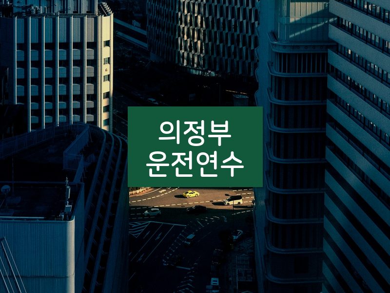 의정부운전연수 후기