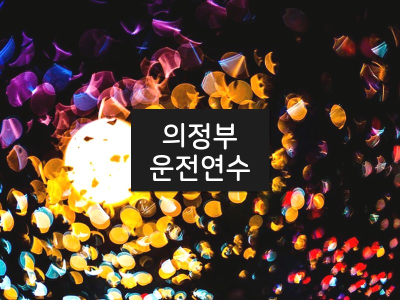 의정부운전연수 후기