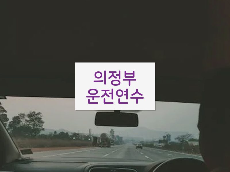 의정부운전연수 후기