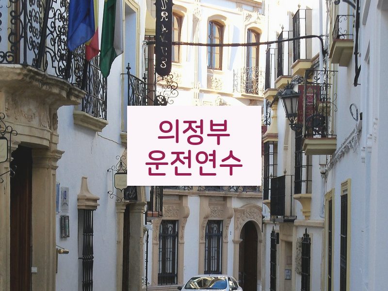 의정부운전연수 후기