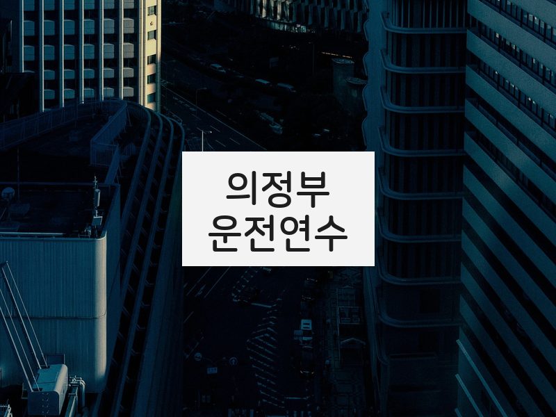 의정부운전연수 후기
