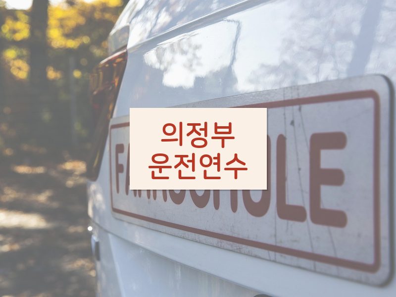 의정부운전연수 후기